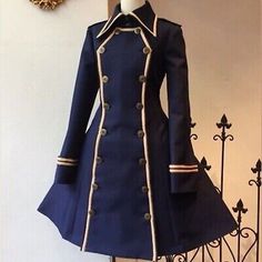 ad eBay - Blue Napoleonic British Officer Uniforms. Napoleonic Uniform. Napoleonic Uniform Reproduction. British Napoleonic Uniform. Main color : Navy Blue. Custom Fit Style. Latest New Year Collection. 1700s Dresses Blue, Tardis Blue Dress, Navy Blue Coat Dress, Elegant Quinceanera Dresses Navy Blue, Navy Blue Wuince Dresses, 1700 Suits, Gaun Abad Pertengahan, Old Fashion Dresses, Victorian Clothing