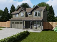 This craftsman design floor plan is 2279 sq ft and has 4 bedrooms plus a den that can also be a bedroom and 2.5 bathrooms. Post And Beam Exterior, Blueprint Pictures, Craftsman Design, Craftsman Style House, Craftsman Style House Plans, Flex Room, Craftsman House Plan, Traditional House Plans, Traditional Farmhouse