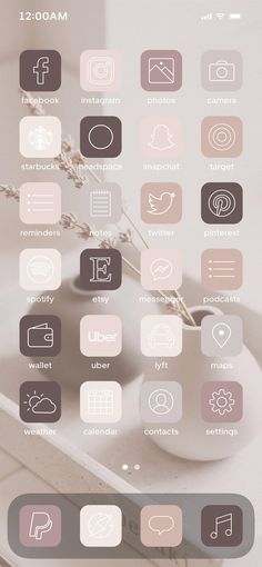 an iphone screen showing the icons for different things in the room and on it's side