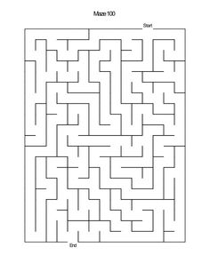 a maze that has been made to look like it is in the shape of a square