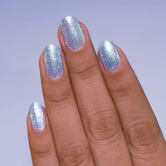 ILNP Elsa Icy Light Blue Holographic Shimmer Nail Polish Grey Matte Nails, Holo Nail Polish, Ilnp Nail Polish, Pink Mimosa, Shimmer Nail Polish, Metallic Nail, Metallic Nail Polish, Holo Nails, Gold Nail Polish