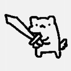 a black and white image of a cat holding a baseball bat