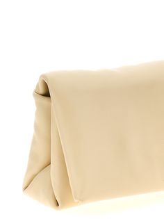 100% calfskin leather (Bos Taurus) Chic Leather Clutch With Smooth Grain, Cream Leather Evening Bag, Beige Leather Clutch For Office, Formal Beige Clutch In Soft Leather, Chic Beige Leather Clutch, Beige Leather Clutch, Beige Leather Clutch For Evening, Soft Leather Beige Clutch, Beige Soft Leather Clutch