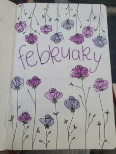 Bullet journal february flowers
Spread
Monthly spread 
Journalling 
Theme 
Idea 
Art Purple Bullet Journal Theme, Purple Journal Ideas, Bff Journal, Purple Bullet Journal, February Bujo, Journal March, Purple Diary, Journal Designs, February Bullet Journal