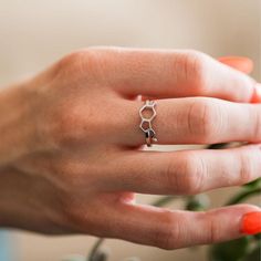 This beautiful serotonin molecule ring is made of 925 Sterling silver. The ring is adjustable to fit any size. All of our jewellery is made of the highest quality materials as we want it to be a long lasting gift (for yourself or someone special!) ABOUT SEROTONIN: Serotonin is the molecule of happiness! It takes a very complex and important role in biological and cognitive functions. This molecule is produced in the central nervous system and some of its primary functions are to regulate your mo Chemistry Necklace, Serotonin Necklace, Serotonin Molecule, Cognitive Functions, Science Jewelry, Central Nervous System, My Chemical, Nervous System, Sterling Ring