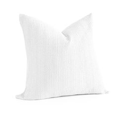 a white pillow on a white background