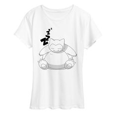 Pokémon - Snorlax Zzz - Women's Short Sleeve Graphic T-Shirt - Celebrate the essence of Pokemon's Pokémon with officially licensed apparel featuring unique designs crafted exclusively by Hybrid Apparel. Each piece brings beloved characters, iconic imagery, and memorable moments to life, offering Pokémon fans a one-of-a-kind way to showcase their passion. Pokémon Snorlax, Pokemon Women, Pokemon Snorlax, Mickey Shorts, Shades For Women, Plus Size Fits, Cut Tshirt, Memorable Moments, Christmas Shirt