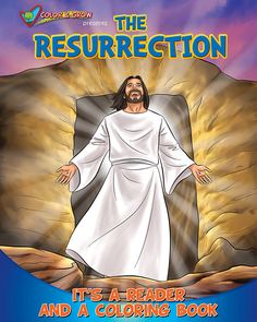 the book cover for it's a reward and a coloring book with jesus in white robes