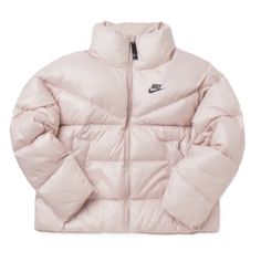 Nike Women's Sportswear Therma-FIT City Series Jacket  Manufacturer #: DH4079-601 Color: Pink Oxford  MSRP: $255.00 100% Polyester Duck-Down Filling Zip Closure Therma-FIT Technology Internal Carry Strap 100% Authenticity Guaranteed Sporty Pink Puffer Jacket For Winter, Nylon Sports Puffer Jacket, Sports Nylon Puffer Jacket With Long Sleeve, Nylon Puffer Jacket For Sports, Winter Sports Long Sleeve Puffer Jacket, Nike Long Sleeve Puffer Jacket For Sports, Nike Nylon Track Jacket For Winter, Nike Sportswear Puffer Jacket For Sports, Nike Winter Sports Puffer Jacket