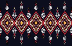 an abstract pattern with red, yellow and black colors on a dark background stock illustration