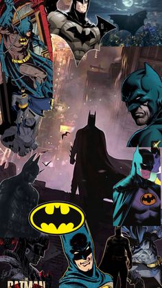 an image of batman characters in the city