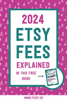 the text reads, 2012 etsy fees explaining how to get paid in this free guide