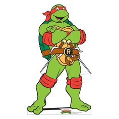 This is a cardboard cutout of Raphael from Nickelodeon's Teenage Mutant Ninja Turtles. Easy to set up, it features a single-sided, high-quality print on cardboard with an easel on the back so that it can stand on its own. Cardboard stand-ups make great decor for parties, photo ops, and events. Order yours today! Advanced Graphics | Advanced Graphics Raphael (Teenage Mutant Ninija Turtles) | 5' 7" H X 3' 3" W X 3 / 25" D | Wayfair Ninja Turtles Raphael, Mutant Ninja Turtles Party, Raphael Tmnt, Raphael Ninja Turtle, Ninja Turtles Birthday Party, Ninja Party, Teenage Mutant Ninja Turtles Artwork, Ninja Turtle Party, Ninja Turtle Birthday