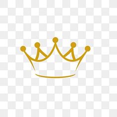 a yellow crown on a white background