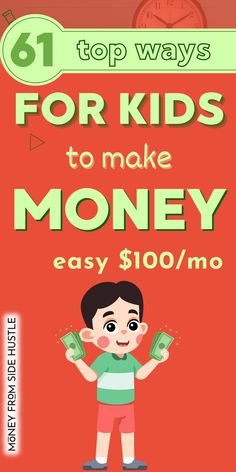 JOBS FOR KIDS Make Easy Money, Side Money, Ways To Earn Money, Make Money Fast, Fast Money, Earn Money Online, Make Money Blogging