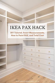 the ikea pax hack diy tutorial, exact measurements, and total cost