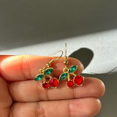 Brand New Earrings Hypoallergenic And Light On Ears ! Check Out My Other Items Buy More Save More! Casual Red Earrings For Party, Casual Red Party Earrings, Cherry Jewelry, Earrings Hypoallergenic, Cherry Earrings, Fruit Earrings, New Earrings, Earrings Color, Cherry