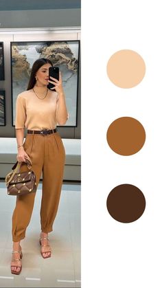 Vestir-se bem é questão de coerência. Para ter aquele look perfeito é preciso criar uma unidade não só do estilo das peças, mas também das cores. #modacasual #dicademoda #look #lookperfeito Monochromatic Outfit Casual, Nude T Shirts, Color Clothes, Colour Combinations Fashion, Color Combos Outfit, Barbie Core, Look Casual Chic, Hijab Style Tutorial, Color Blocking Outfits