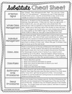 a worksheet with the words, subject sheet and other items for each subject