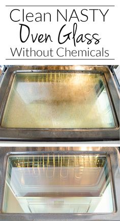 SPRING CLEANING TIP - Cleaning oven glass doesn't have to take all day! This NO CHEMICAL tip is so simple, I wish I would have thought of it! Cleaning Oven Glass, Simple Magic, Cleaning Oven, Homemade Toilet Cleaner, Clean Baking Pans, Dirty Kitchen, Cleaning Painted Walls, Glass Cleaning, Kitchen Clean