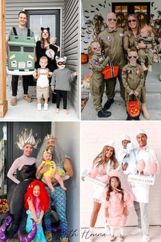 people dressed up in costumes for halloween