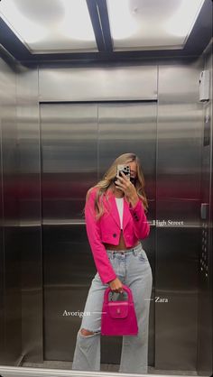 Looks Pinterest, Mode Inspo, Looks Chic, Pink Outfits, Blazer Outfits, Looks Style, Fall Wardrobe, Outfits Casuales