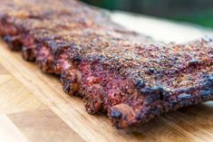 the meat is on the cutting board ready to be cooked