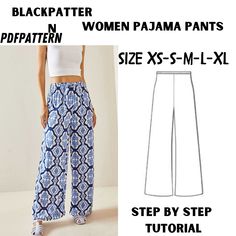 the pattern for this pants is very easy to sew and can be made in any size