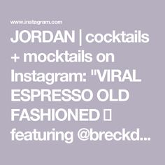 JORDAN | cocktails + mocktails on Instagram: "VIRAL ESPRESSO OLD FASHIONED 🥃

featuring @breckdistillery Port Cask Finish Whiskey #ad #21+

This was my MOST talked about cocktail of 2024, so I thought I’d bring it back with a little holiday flair! This time I used chocolate and cherry bitters, as well as a little brown sugar simple syrup, which gives it a nice and cozy touch. 

The real star of the show, however, is the Port Cask Finish Whiskey. It’s delicious by itself, but also so fun in this cozy holiday cocktail! Shop your local retailers for Breckenridge Port Cask Finish Whiskey this holiday season or visit breckenridgedistillery.com to get home delivery!

Here’s what you’ll need:

4-6 dashes chocolate bitters
4-6 dashes cherry bitters
1/2 oz. brown sugar simple syrup
2 oz. Breckenri