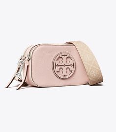 Mini Miller Crossbody Bag: Women's Designer Crossbody Bags | Tory Burch Luxury Crossbody Bags With Pebbled Texture, Luxury Pebbled Texture Crossbody Bags, Tory Burch Crossbody Bag, My Style Bags, Tory Burch Purse, Tory Burch Crossbody, Cute Purse, Xmas List, Womens Designer Handbags