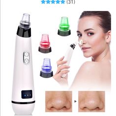 Brand New In Box. Deep Clean Skin, Pore Vacuum, Nose Pores, Nose Cleaner, Blackhead Vacuum, Dead Skin Removal, Pore Cleaner, Led Therapy, How To Remove Pimples