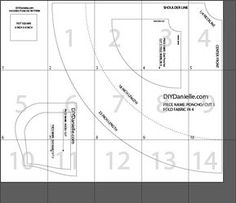 the sewing pattern is shown with numbers and measurements to make it easier for someone to sew