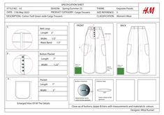 Flat sketches of garments and their spec sheet taking H&M brand as a reference. #flatsketch #tradesketching #specsheet #specsheet #h&m #illustrator . Spec Sheet Fashion, Specification Sheet Fashion Design, Costing Sheet, H&m Brand, Design Sketchbook, Fashion Silhouette, Fashion Design Sketchbook, Spec Sheet, Flat Sketches Technical Sheet Fashion, Specification Sheet Fashion Design, Spec Sheet Fashion, Silhouette Fashion Design, Costing Sheet, Flat Sketches Fashion, Silhouette Fashion, Cost Sheet, Sketchbook Fashion