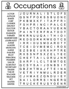 the word search is shown in black and white, with words that appear to be written on