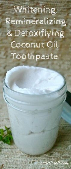 Coconut Oil Toothpaste, Health Coconut Oil, Coconut Oil Uses, Natural Healing Remedies, Simple Organic, Homemade Remedies, Oil Uses, In A Jar