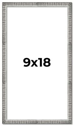 a white frame with the number eight on it