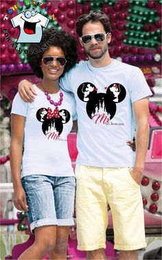 Mickey And Minnie Shirts, Disney Honeymoon Shirts, Just Married Shirts, Disney Anniversary, Disney Cruise Shirts, Custom Disney Shirts, Disney Honeymoon, Disney Family Vacation Shirts, Shop Disney