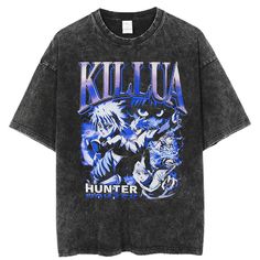 T-Shirt Imprimé Hunter X Hunter Killua T-shirt imprimé Coupe : Normal Matière : Coton Unisexe Retrouvez notre collection de vêtements, directement inspirée de l'univers japonais et de vos mangas préférés. Tokyo Ghoul Cosplay, Anime Hunter, Anime Fashion, Oversized Streetwear, Oversized Graphic Tee, T Shirt Oversize, Streetwear Y2k, Mode Inspo, T Shirt Oversized