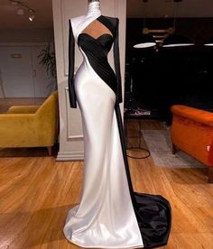 Valdrin Sahiti Dresses, Black And White Mermaid, Evening Dresses White, Albina Dyla, Minna Fashion, Valdrin Sahiti, White Mermaid, Stunning Prom Dresses, White Evening Dress