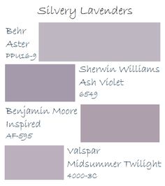 several shades of gray and white with the names of their respective paint colors on them