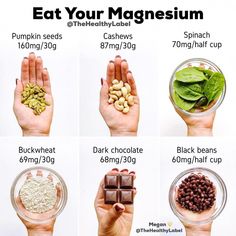 For anyone that's looking for some easy tips on how to go fully plant-based. Magnesium Foods, Foods High In Magnesium, Magnesium Rich Foods, Healthy Food Choices, Food Facts, Vegan Diet, Health Diet