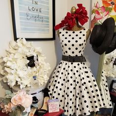 Full Skirted White/Black Polka Dot Retro Styled Dress. Shown With Petticoat (Not Included). Skinny Black Belt Is Included. Measurement: Bust-17"; Waist-14"; Length-37". Nwot. 1950s Style Polka Dot Dresses For Spring, Spring Polka Dot Vintage Dress, Full Skirts, Black Polka Dot, Full Skirt, Audrey Hepburn, Black Belt, White Skirts, Petticoat