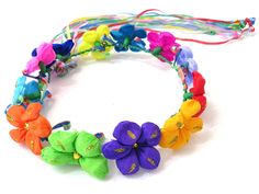 PRICES MAY VARY. Paper Teresita Flower Crown Multi-color flower crown. Great costume accesory for a Mexican dress of blouse Paper Flower Crown, Crown Halo, Mexican Flowers, Flower Halo, Long Flowers, Mexican Dress, Small Wreaths, Dress Blouse