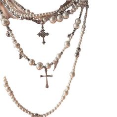 Category: Necklace Material: Imitation pearl Fashion Element: Cross, Dotted Rivet Style: Affordable luxury style Pearl Fashion, Luxury Style, Affordable Luxury, Pearl Necklace, Necklaces, Luxury Fashion