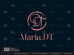 the logo for marfa d t is shown on a dark background with pink letters