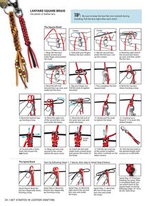 instructions for how to tie a lanyard rope