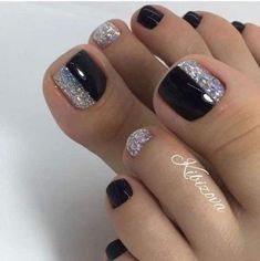 Bling Pedicure, Teen Nail Art, Shorter Nails, Nail Pedicure, Pedi Ideas, Pretty Manicures