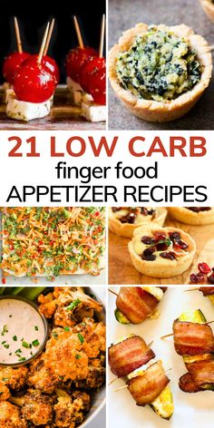 21 low carb finger food appetizer recipes