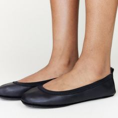 Packable. Polished. Perfect. Our Samara Leather Ballet Flat is loved for its easy elegance. Now with an upgraded memory foam lining, it offers even more cushioned comfort and breathability with no added weight. With our signature foldable styling, premium high-grade leather sock lining and an extra-durable, supple suede midsole, the Samara provides superior flexibility and softness with every step. Leather upper, lining & sock Elastic top line for a slipper feel with no rub Packable sole folds u Leather Footbed Ballet Flats Slip-on, Leather Slip-on Ballet Flats With Soft Sole, Leather Slip-on Ballet Flats With Removable Insole, Black Leather Sole Slip-on Flats, Childrens Ballet, Foldable Ballet Flats, Black Leather Ballet Flats, Black Leather Sole Ballet Flats, Medium Width, Leather Socks