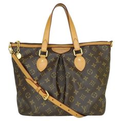 Louis Vuitton Palermo PM Bag in Monogram 2012. This bag is in good condition. - Exterior Condition: Good condition. Light storage creasing to the canvas. The outside of the bag shows signs of wear - leather surface rubbing to four base corners. The vachetta leather is darkened and shows leather surface wear and marks. - Handles: Good condition. The vachetta leather is darkened and shows leather surface wear and marks. - Shoulder strap: Removable, adjustable. Good condition. The vachetta leather Structured Shoulder, Vintage Louis Vuitton, Palermo, Fashion Handbags, Valentino Garavani, Alligator, Shoulder Strap, Chanel, Louis Vuitton